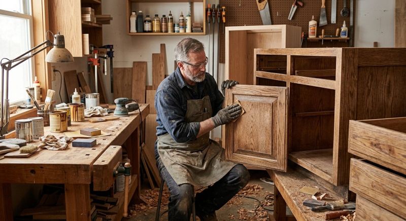 Wood Cabinet Refinishing in Dayton, OH